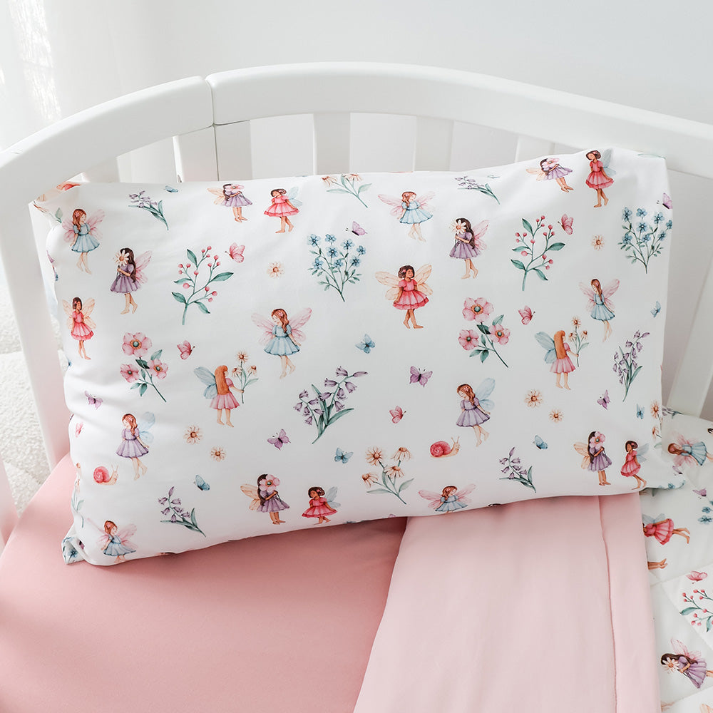 Fairy Garden Organic Cotton Toddler Pillowcase - View 1