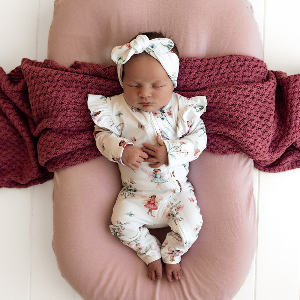 Fairy Garden Organic Snugglesuit Convertible Romper - View 4