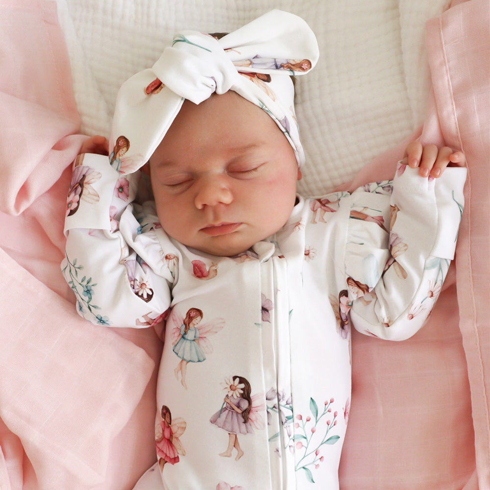 Fairy Garden Organic Snugglesuit Convertible Romper - View 10