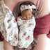 Fairy Garden Organic Jersey Wrap & Topknot Set | Snuggle Hunny