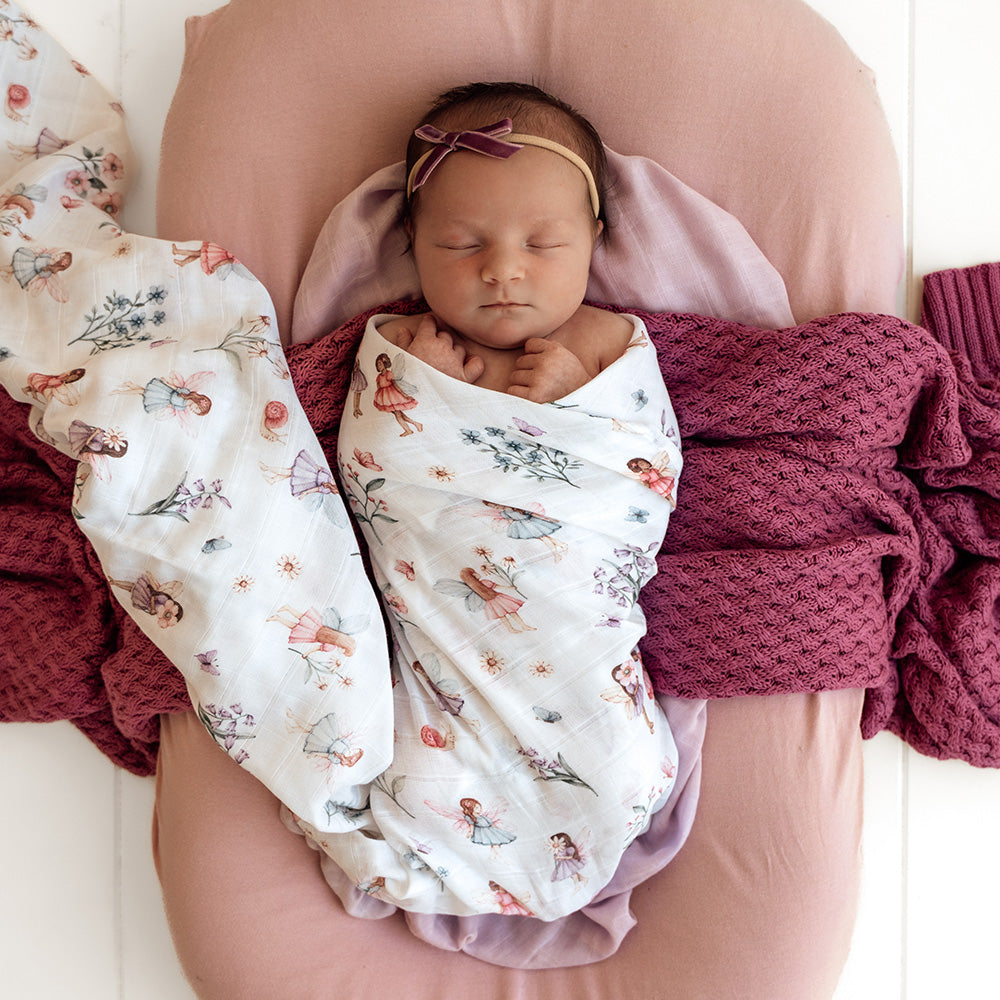 Fairy Garden Organic Muslin Wrap - View 5