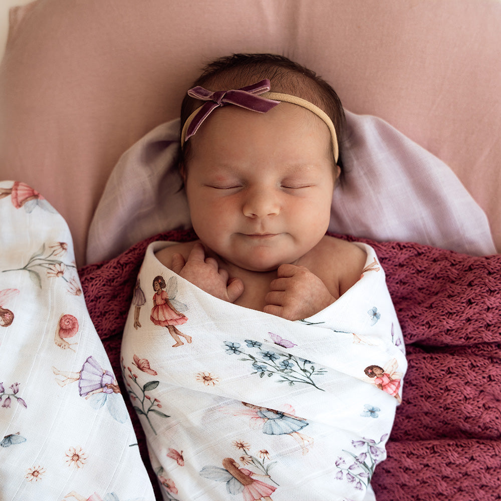 Fairy Garden Organic Muslin Wrap - View 4