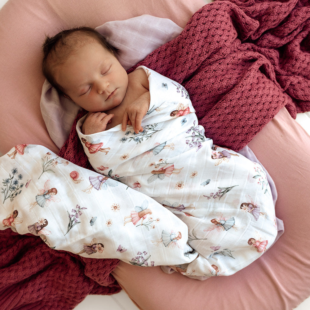 Fairy Garden Organic Muslin Wrap - View 3