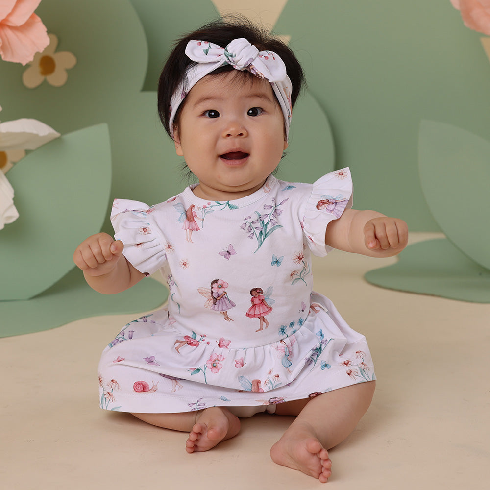 Fairy Garden Short Sleeve Organic Dress - View 4