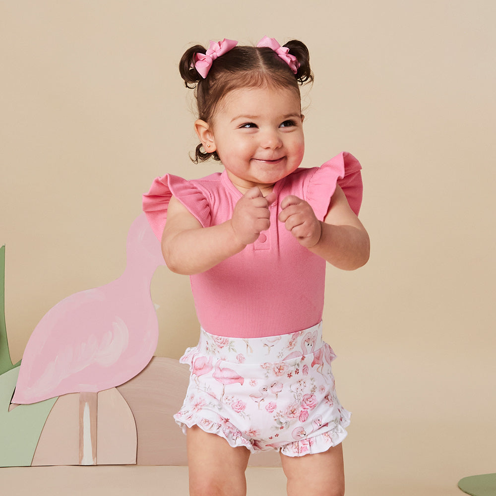 Flamingos Organic Bloomers - View 1