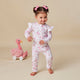 Flamingos Organic Snugglesuit Convertible Romper with Frill - Thumbnail 3