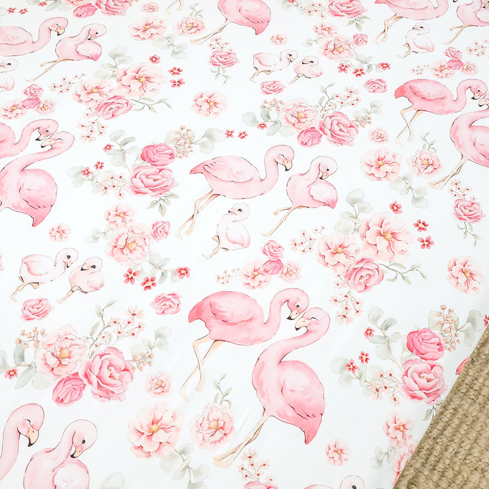 Flamingos Organic Cotton Quilt Cover - View 2