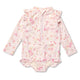 Flamingos Frill Swimsuit - Thumbnail 2