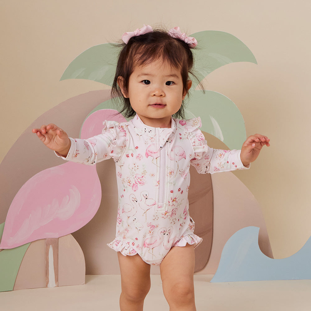 Flamingos Frill Swimsuit - View 10