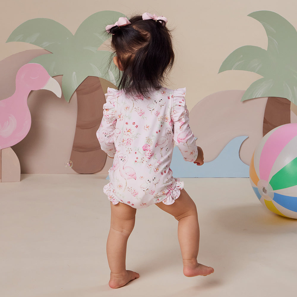 Flamingos Frill Swimsuit - View 6