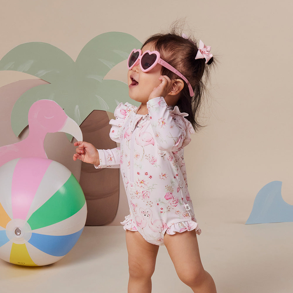 Flamingos Frill Swimsuit - View 16