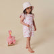 Flamingos Organic Snuggle Overall Shorts - Thumbnail 12