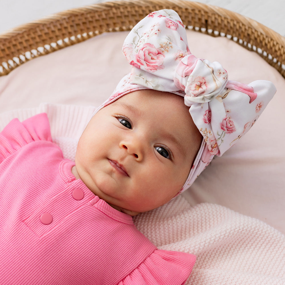 Flamingos Organic Oversized Bow - View 5