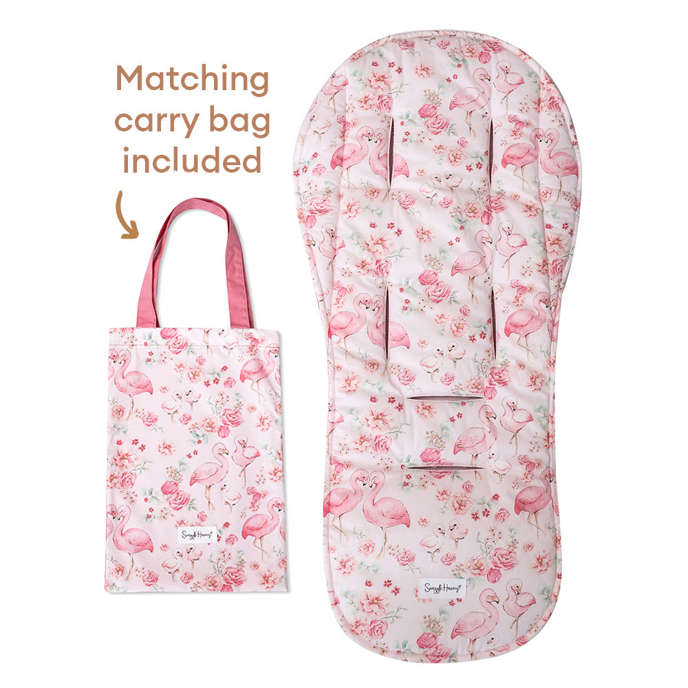 Flamingos Universal Organic Pram Liner - View 2