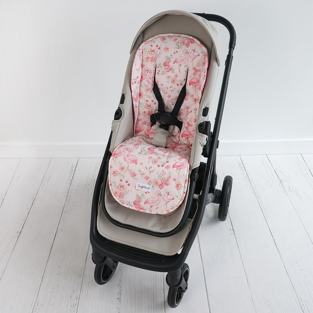 Flamingos Universal Organic Pram Liner - View 4