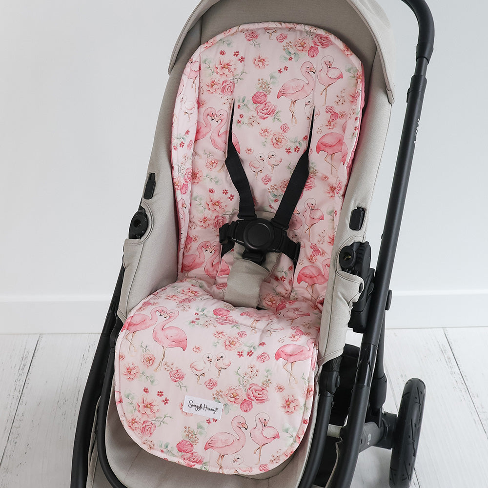 Flamingos Universal Organic Pram Liner - View 1