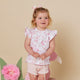 Flamingos Organic Short Sleeve Top with Frill - Thumbnail 7