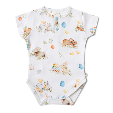 Flopsy Bunnies Short Sleeve Organic Bodysuit | Snuggle Hunny
