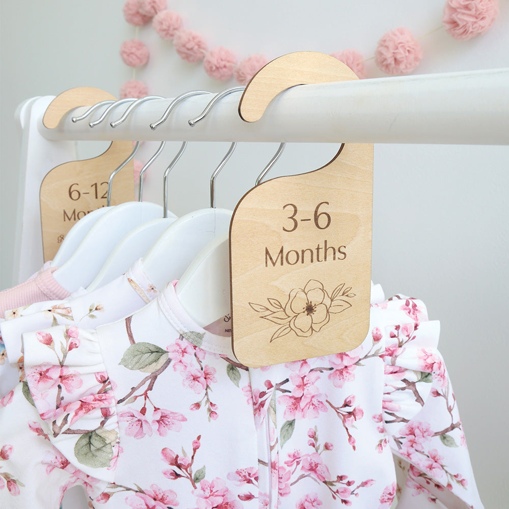 Floral Wooden Wardrobe Dividers - View 1