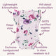 Floral Kiss Short Sleeve Organic Bodysuit with Frill - Thumbnail 4