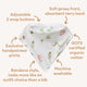 Garden Friends Organic Dribble Bib - Thumbnail 4