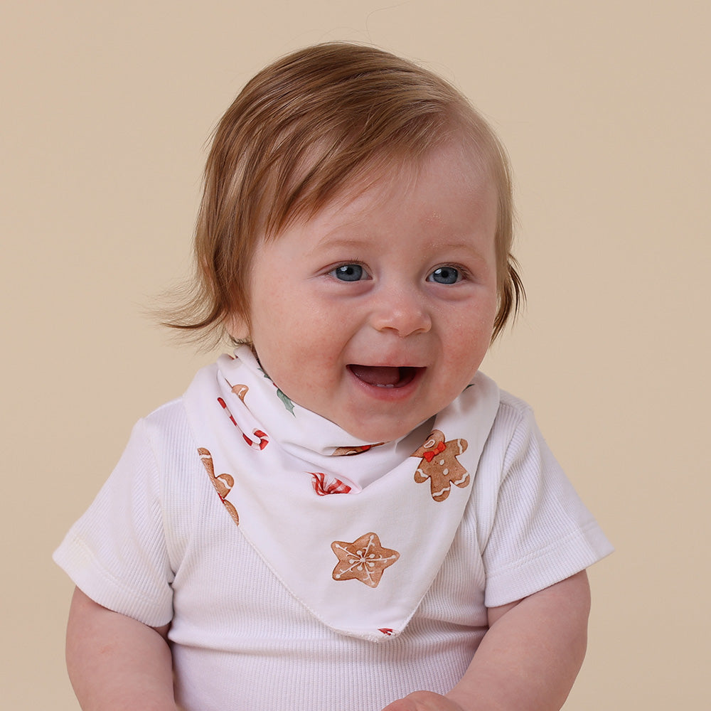 Gingerbread Organic Dribble Bib - View 3