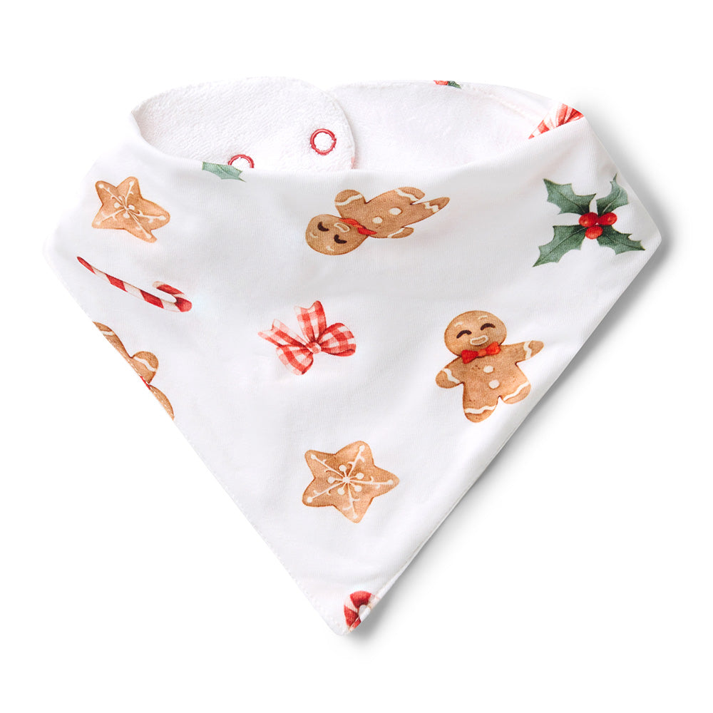 Gingerbread Organic Dribble Bib - View 2