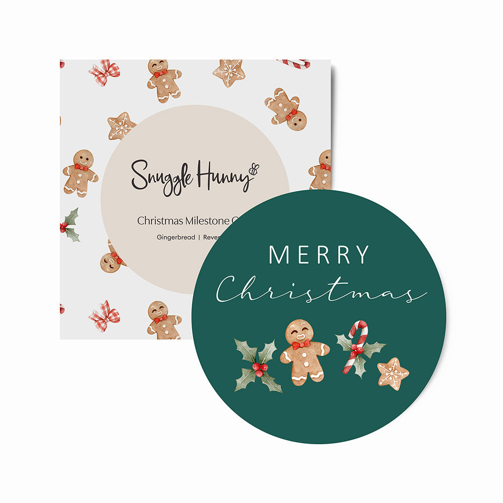Gingerbread Reversible Single Milestone Card - View 1