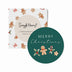 Gingerbread Reversible Single Milestone Card | Snuggle Hunny