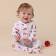 Gingerbread Organic Snuggle Sleepsuit Zip Footie - Thumbnail 4