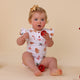 Gingerbread Short Sleeve Organic Bodysuit with Frill - Thumbnail 3