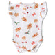 Gingerbread Short Sleeve Organic Bodysuit with Frill - Thumbnail 2