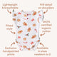 Gingerbread Short Sleeve Organic Bodysuit with Frill - Thumbnail 5