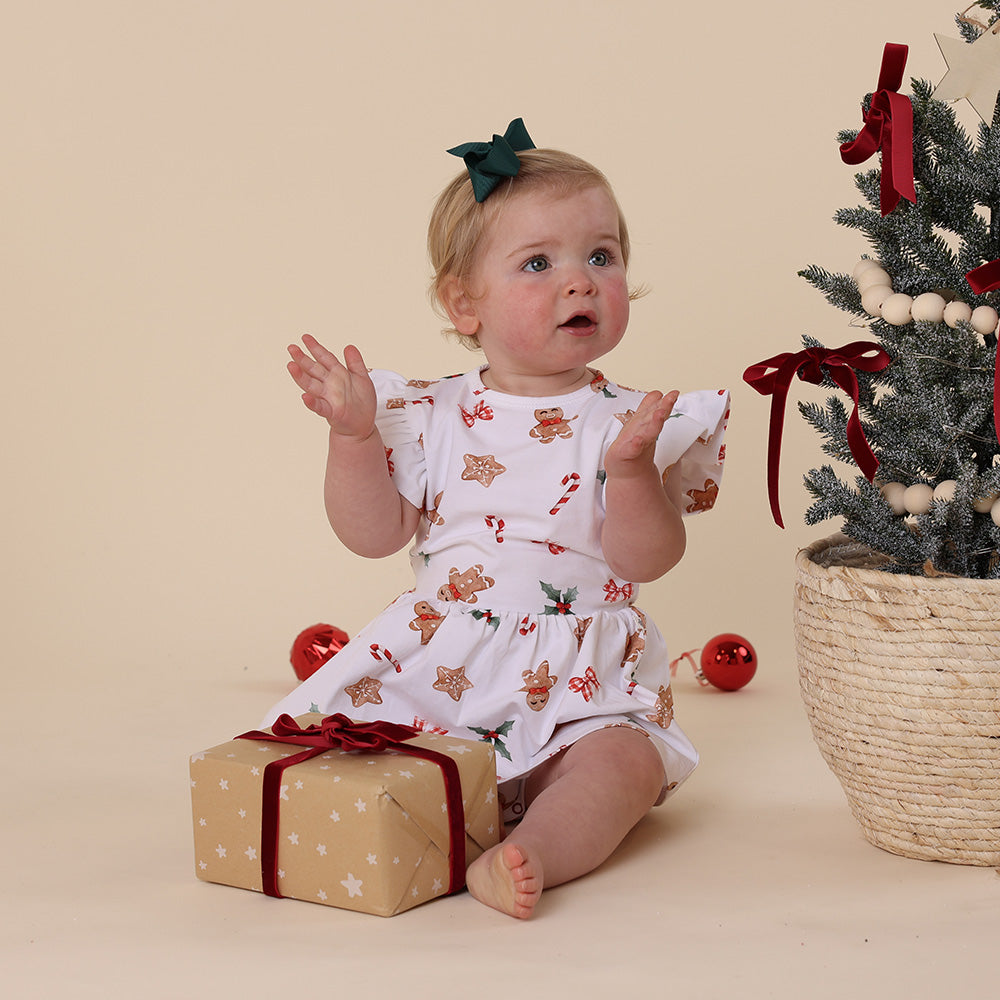Gingerbread Short Sleeve Organic Dress - View 10