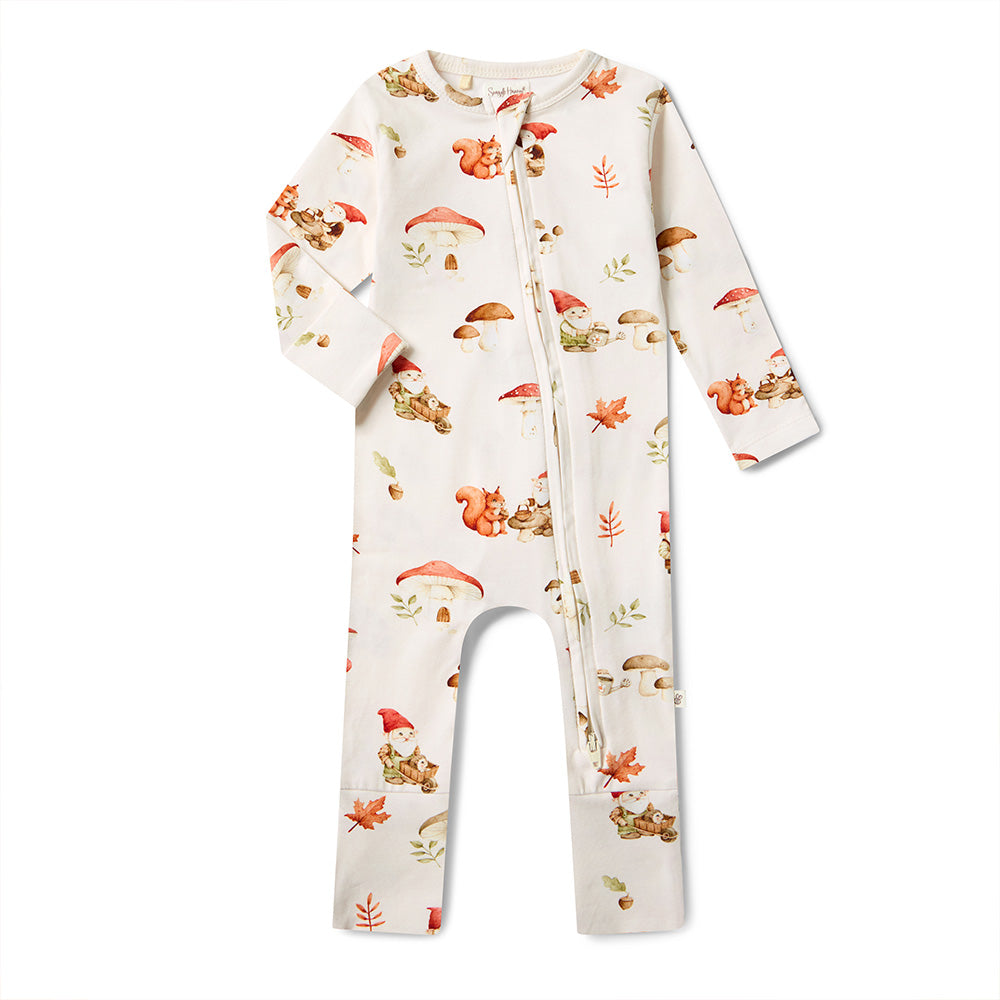 Gnomes Organic Snugglesuit Convertible Romper - View 2