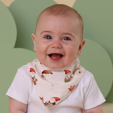 Gnomes Organic Dribble Bib | Snuggle Hunny