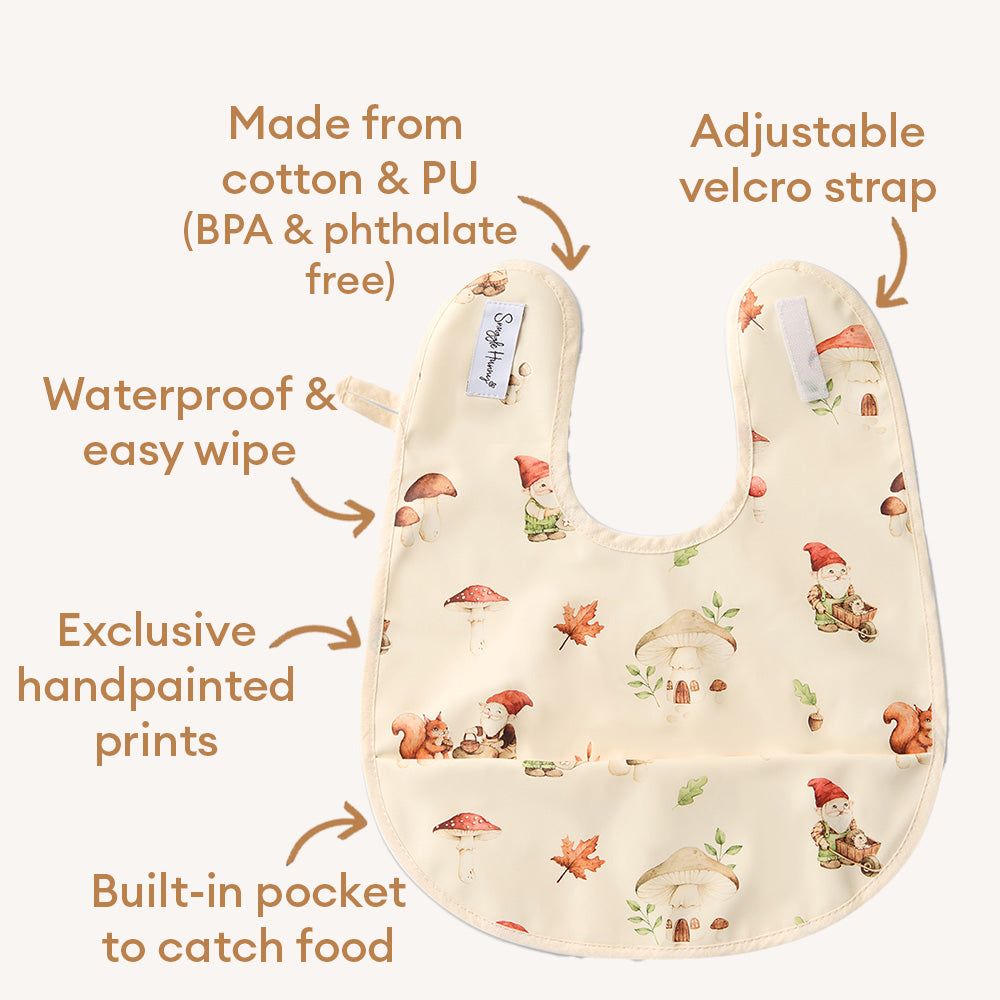 Gnomes Snuggle Bib - View 4