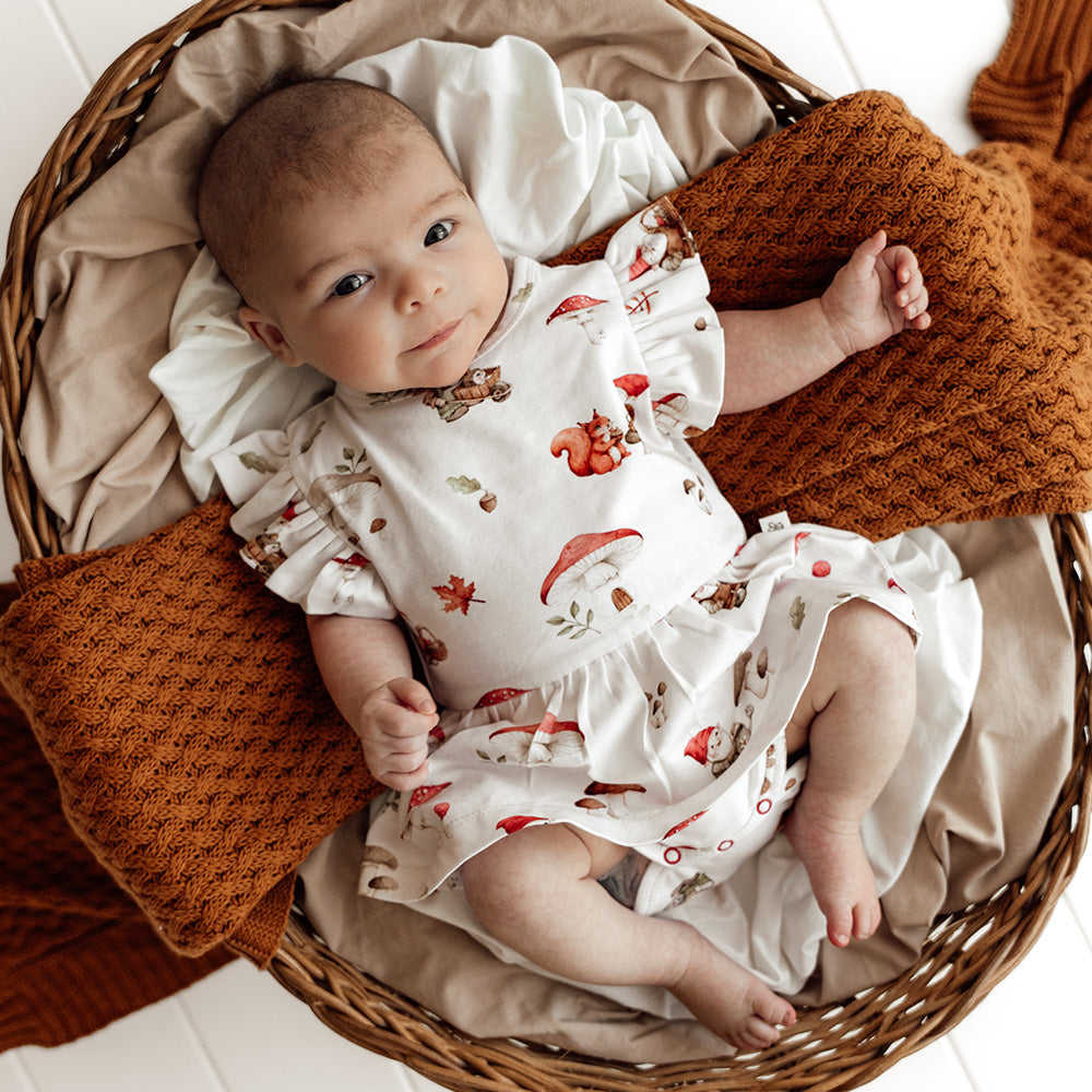 Gnomes Short Sleeve Organic Dress - View 6