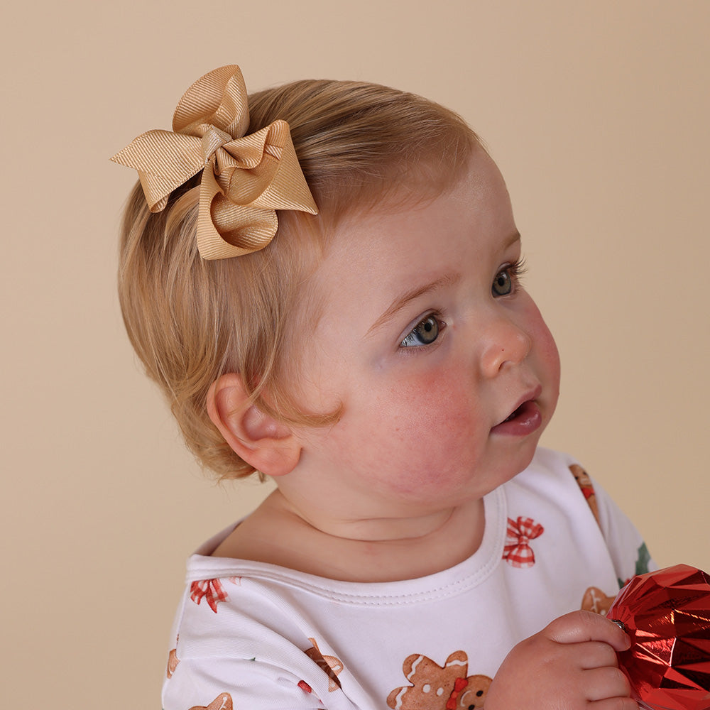 Gold Bow Hair Clip - View 3