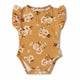 Golden Flower Short Sleeve Organic Bodysuit - Thumbnail 2