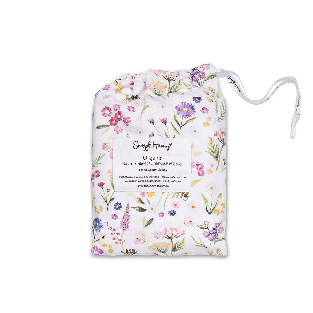 Gracie Organic Bassinet Sheet / Change Pad Cover - View 7