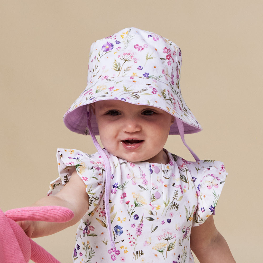 Gracie Reversible Cotton Bucket Hat - View 5