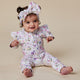 Gracie Organic Snugglesuit Convertible Romper with Frill - Thumbnail 13