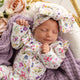 Gracie Organic Snugglesuit Convertible Romper with Frill - Thumbnail 11