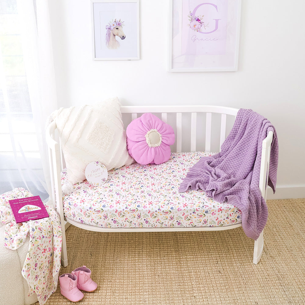Gracie Organic Fitted Cot Sheet - View 4