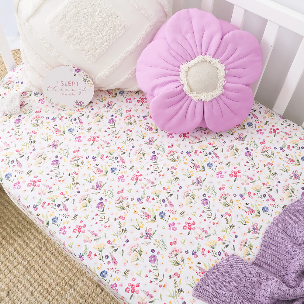 Gracie Organic Fitted Cot Sheet - View 3