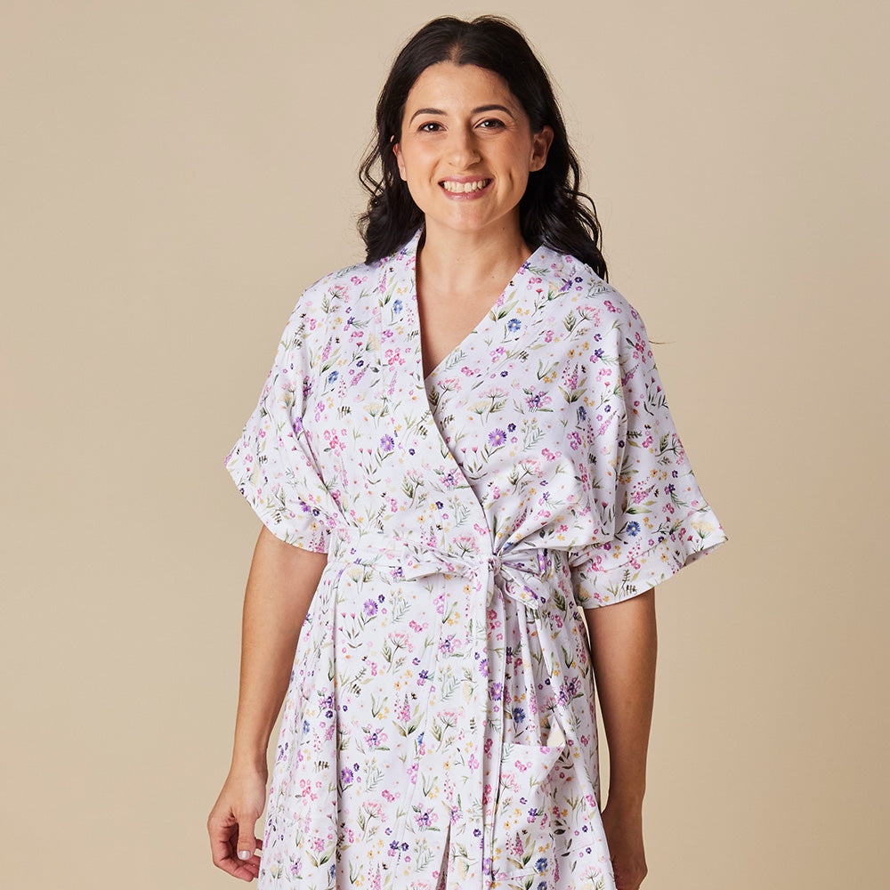 Gracie Organic Maternity Robe - View 7