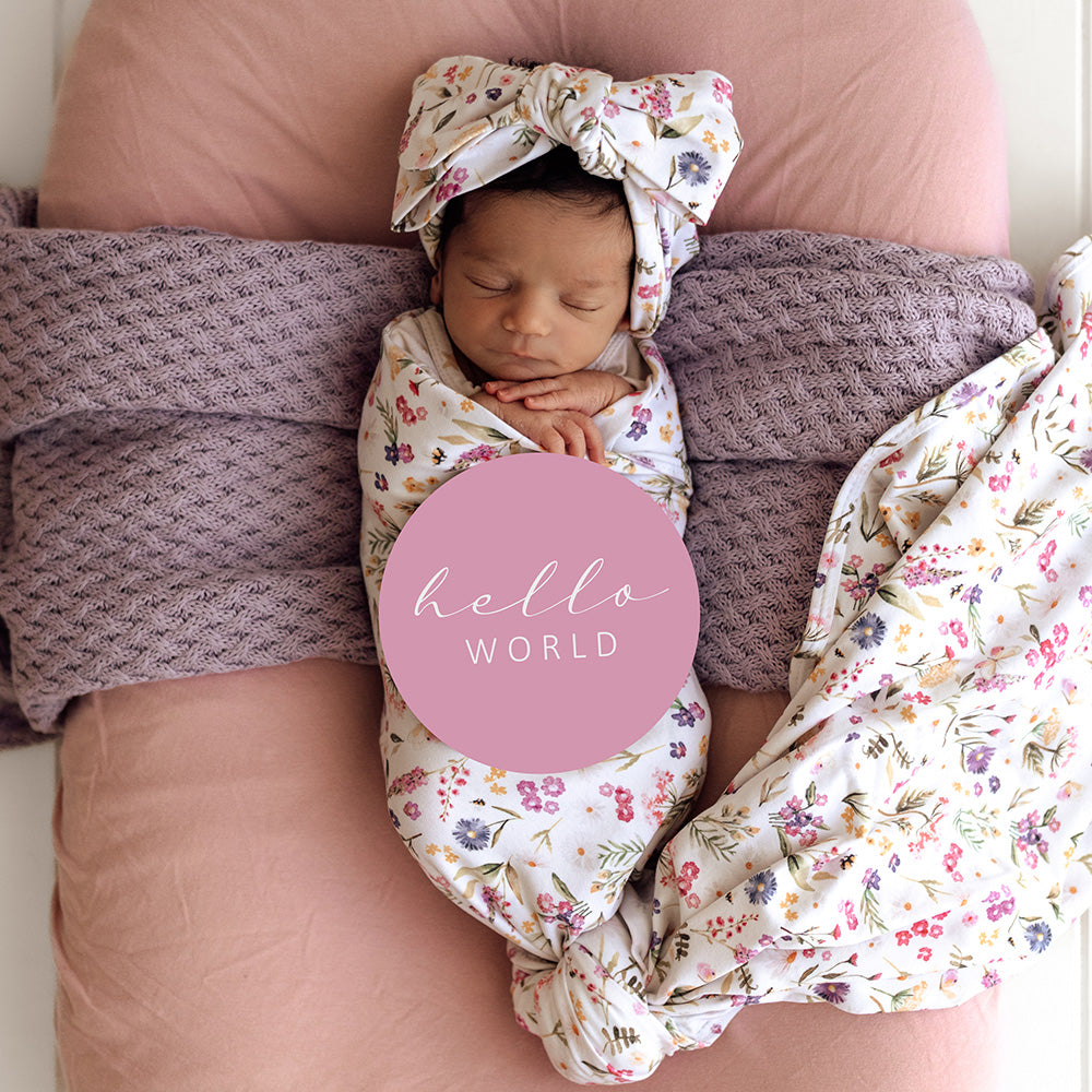 Gracie & Jewel Pink Reversible Milestone Cards - View 3