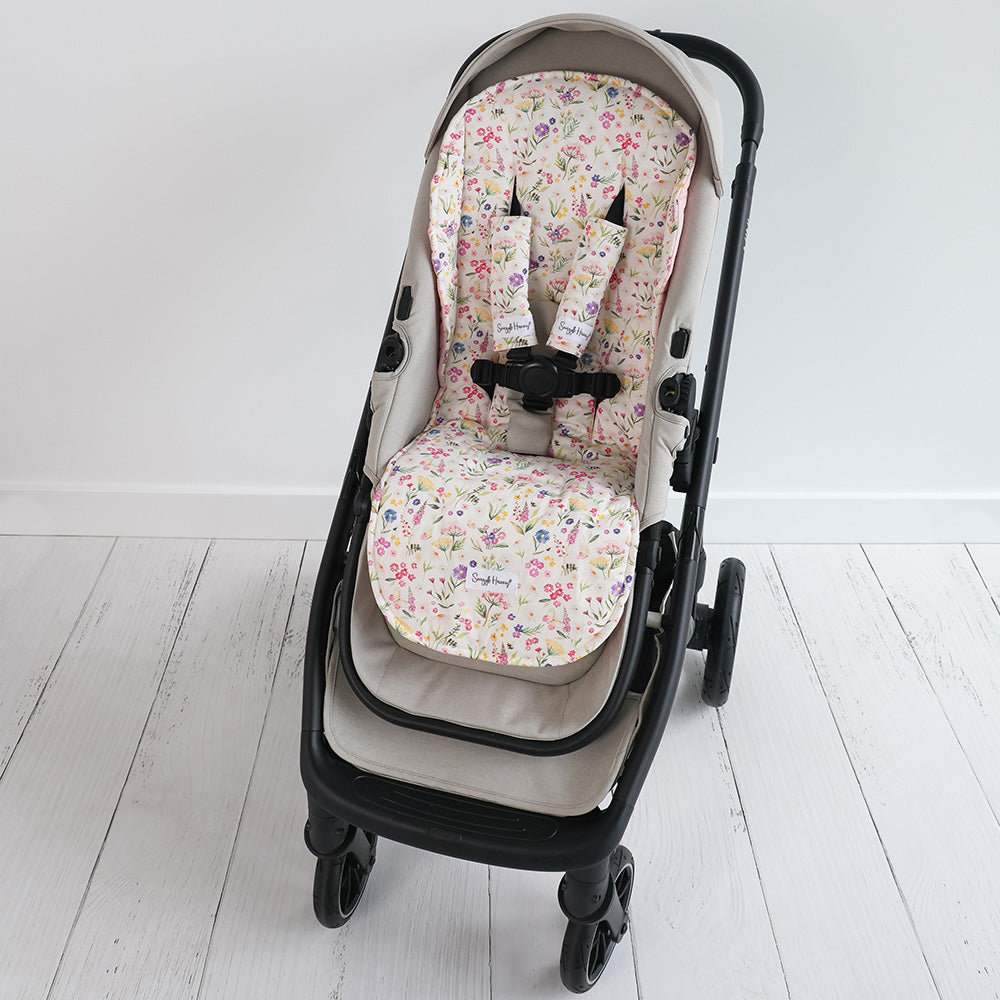 Bundle - Gracie Pram Liner & Strap Cover Set - View 4