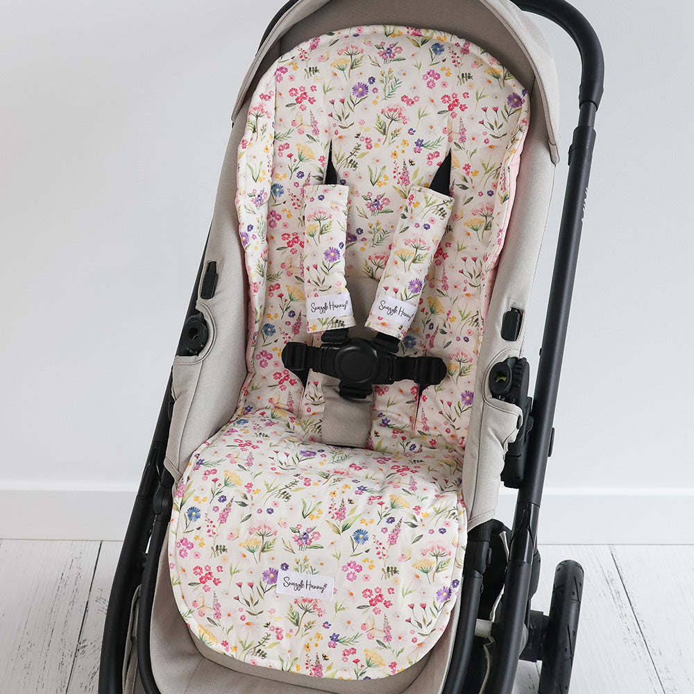 Bundle - Gracie Pram Liner & Strap Cover Set - View 2